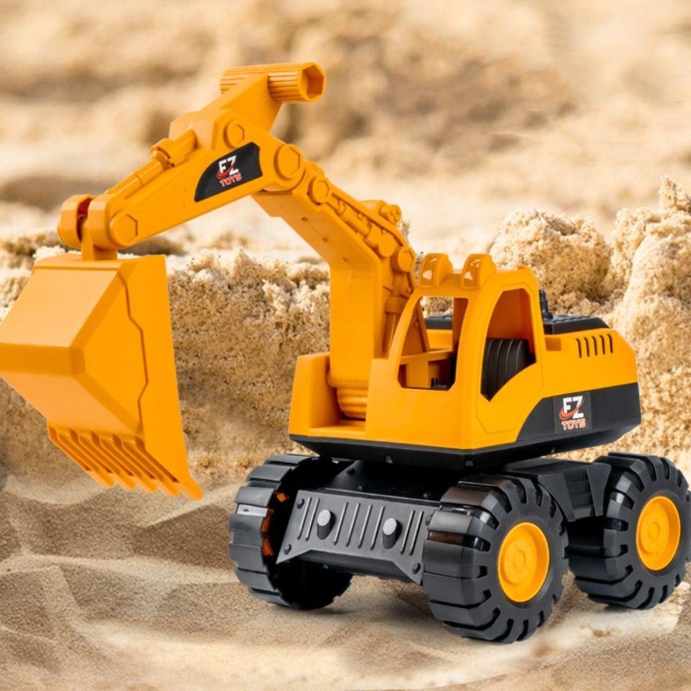 Friction Digging Engineering Car Toy Inertia Driving Excavator Model  For Toddler