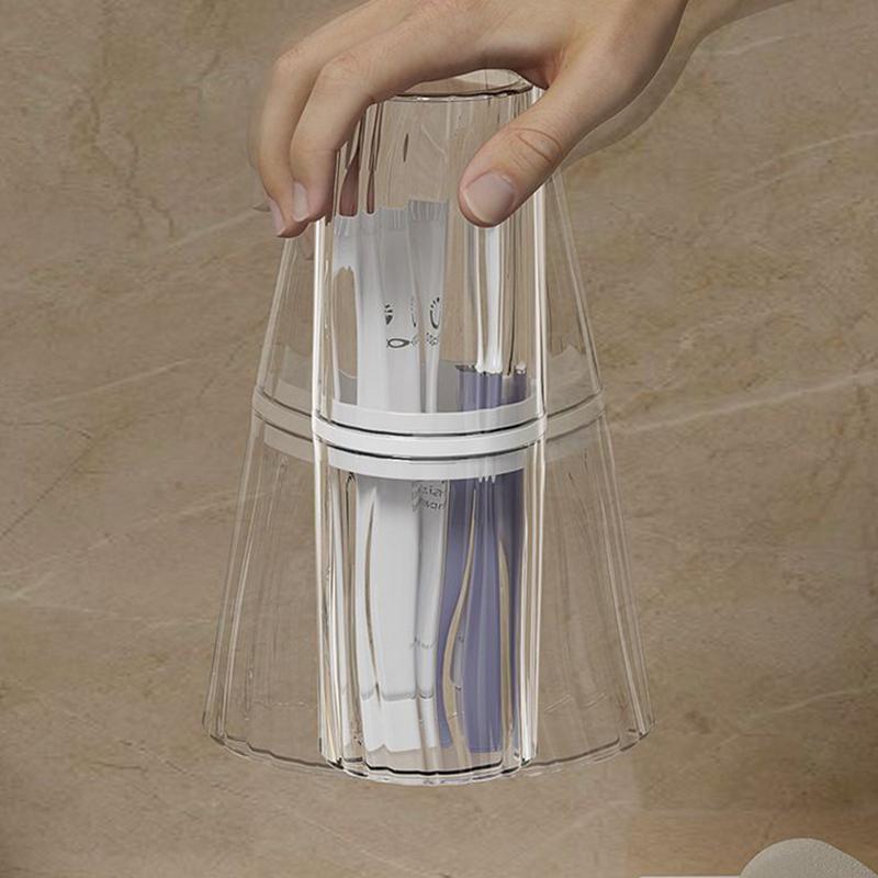 2026 Multifunctional Portable Travel Toothbrush Cup Bathroom Toothpaste Holder Storage Case Box Organizer Toiletries Storage Cup