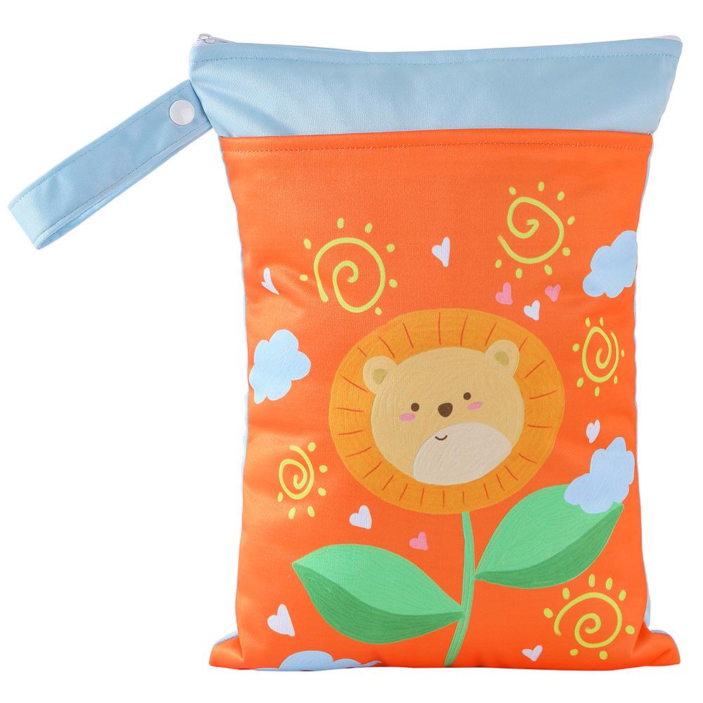 Cartoon Cute Waterproof Wet/Dry Separation Storage Bag (25x35cm) for Travel and Clothing