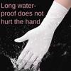 12 Inch Disposable Nitrile Gloves Oil-Proof Waterproof Household Kitchen Cleaning Exposure Type Long Nitrile Gloves