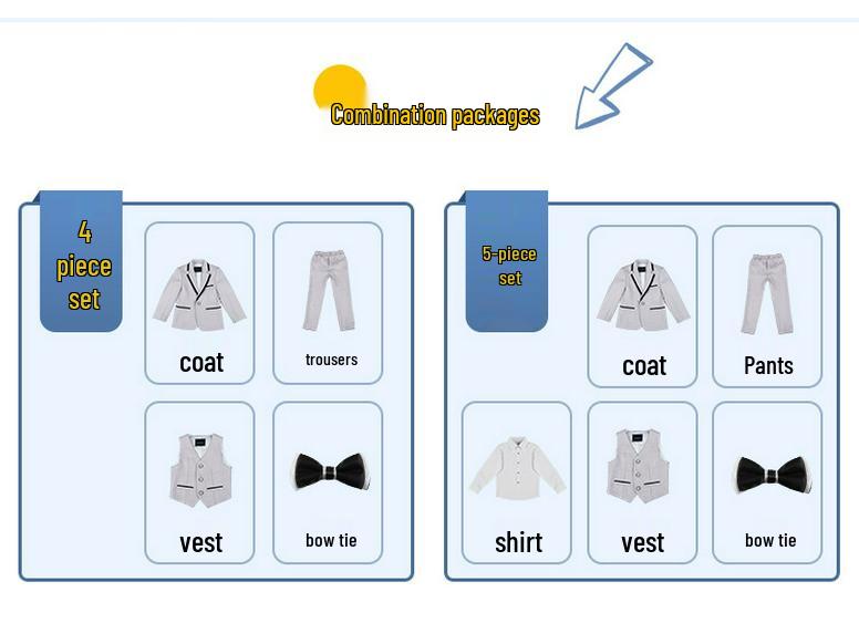 Dětský elegantní blejzr set: Podzimní/Zimní Oblek pro Chlapce, Ideální na Vystoupení a Speciální Příležitosti