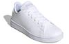 Adidas Neo ADVANTAGE K Comfortable Abrasion Resistant Low top Kids' Skateboarding Shoes White Green Kids' FY4624
