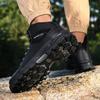 Men's Shoes Hiking High Top Leather Surface Outdoor Anti Slip Off-road Sports Large Size