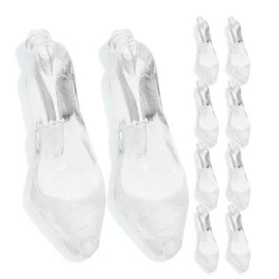 24Pcs Acrylic High Heel Pendant Mini Shoe Ornaments Baby Shower Party Supplies Christmas Tree Hanging Ornaments Holiday Decor