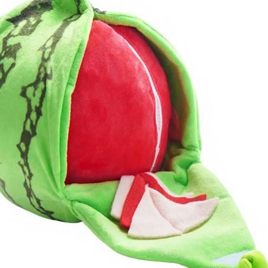Cane Giocattolo Peluche Nascondino Arancione Anguria Giocattolo Peluche Sonoro 3-in-1 Interattivo Piccolo Medio Cane Tappetino Annusare Peluche con Carta Stropicciata