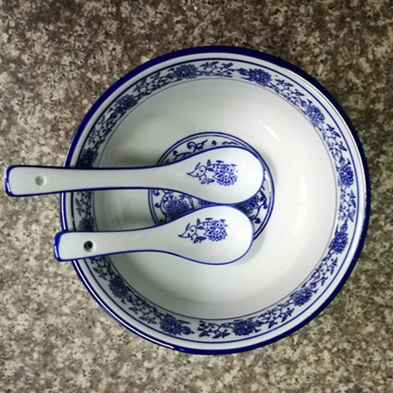 Shaanxi Blue and White Ceramic Noodle Bowl