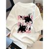 Women's Graphic Cat Print Short Sleeve Crew Everyday Clothing Comfortable Fabric Women's Harajuku Short Sleeve