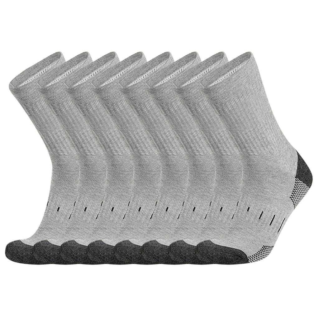 Running Crew Socks Cushioned Athletic Socks for Men Performances Socks Wicking Moisture Cushion Ankle Socks Everyday Sock