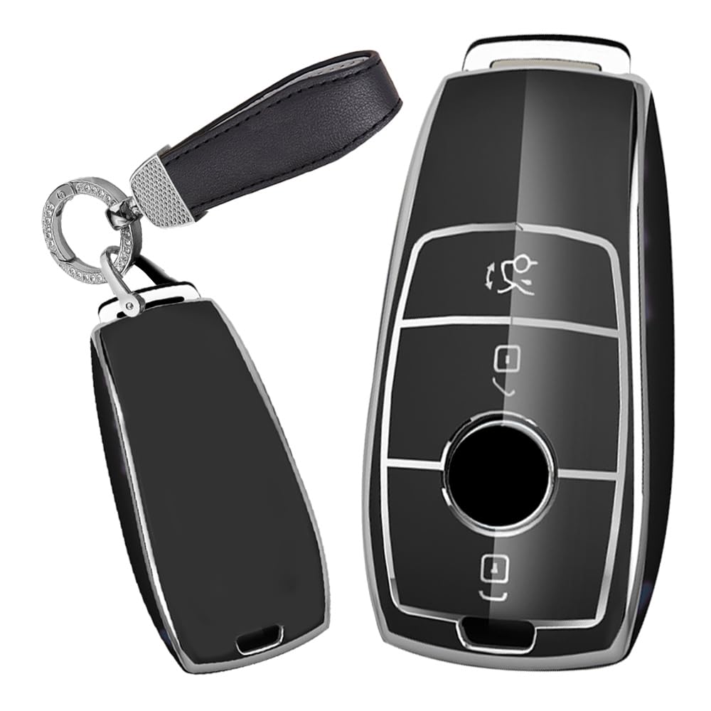 

[TECART] Спеціальний чохол для ключа Mercedes Benz, Захисний ковпачок на ключ, Тримач для ключів, Сумісний з Mercedes A,
