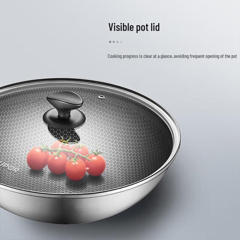 Supor 304 Stainless Steel Non-Stick Wok