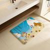R-Rilakkuma Cartoon Anime Floor Mat Cheaper Anti-slip Modern Living Room Balcony Printed Bedside Mats