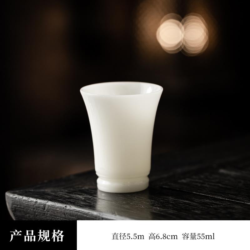 New Ice Jade Master Cup Ceramic Premium Tea Tasting Cup Kung Fu Tea Set Personal Teacup Business Companion Gift