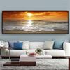 Beach Sunset Wall Art Posters Large Landscape Painting Print Nordic Wall Decoration Picture For Home Bedroom Decoration Parts