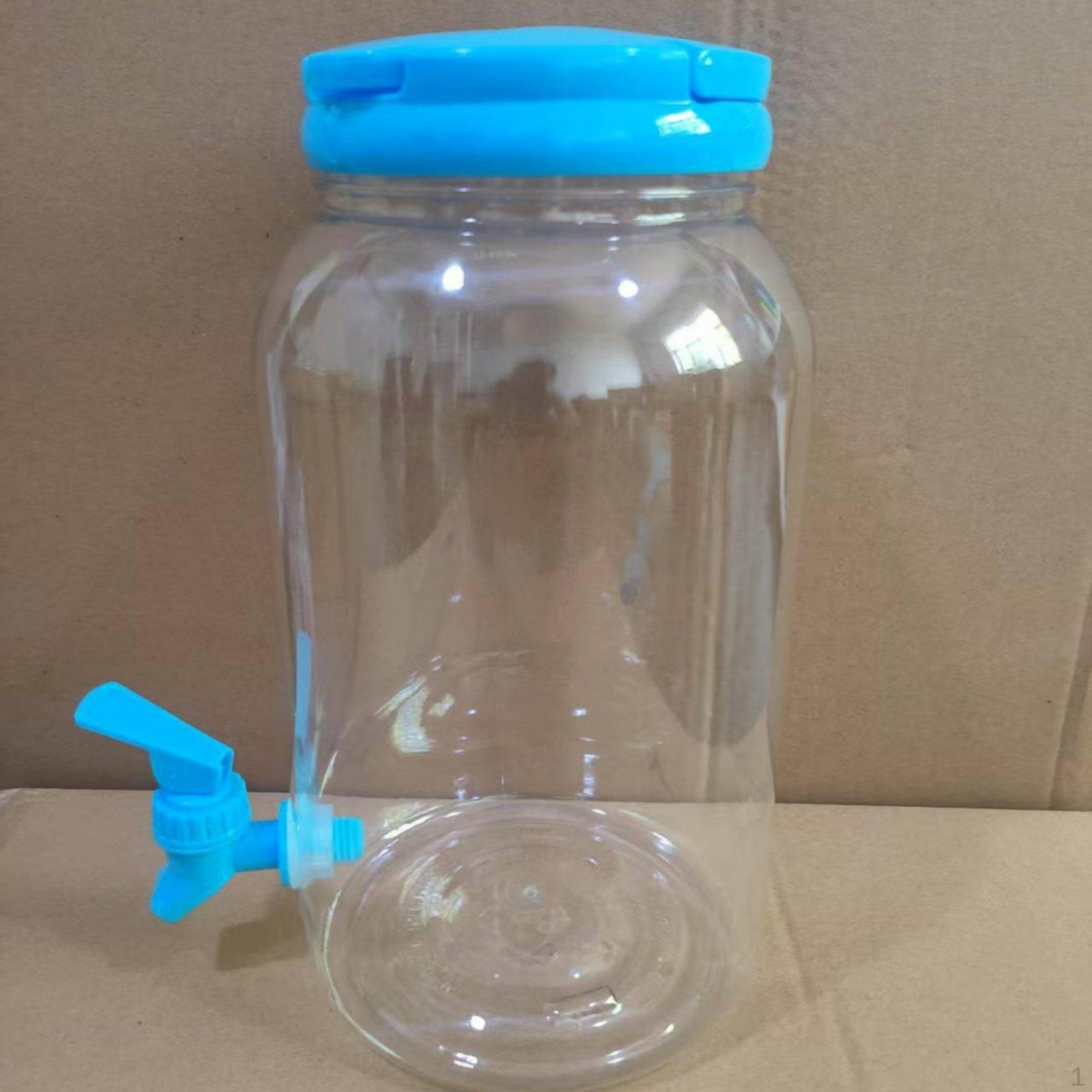 Džbán na nápoje s kohoutkem Průhledná nádoba Dávkovač Snadno nalévací výlevka Nápoj 3800ML nebesky modrá barva