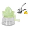 Easy Juicer Hand Cranked Fruit Squeezer Built-in Measuring Cup and Filter for Orange Lemon and Grapefruit Practical Kitchen Tool