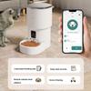 New 4L Pet Intelligent Automatic Feeder WiFi 2 Styles Mobile Phone Remote White Cat Feeding Machine
