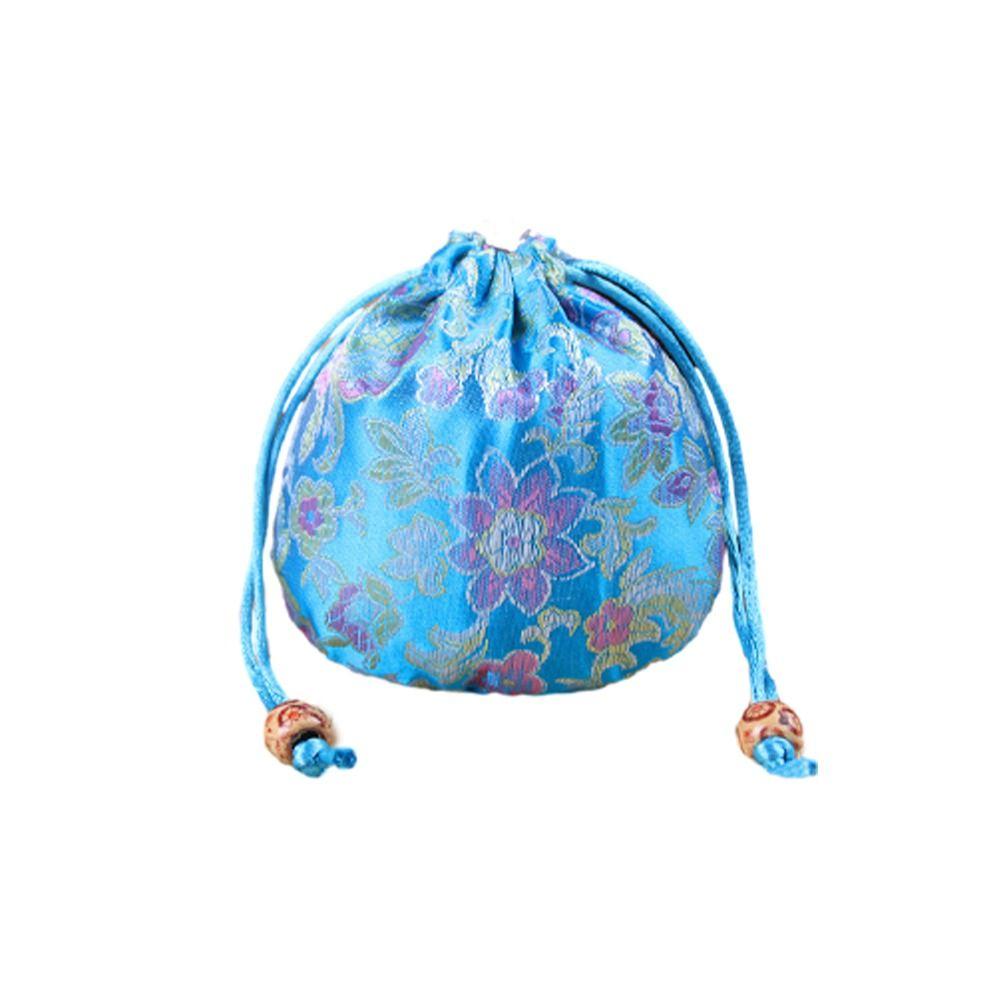 Jewelry Packing Bag Embroidery Flower Drawstring Bag Floral Festive Sugar Bag  Party