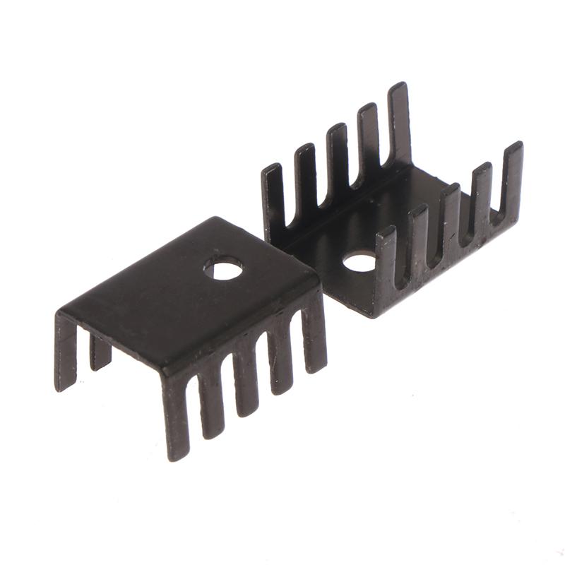 10Pcs To-220 Aluminum Profile 7805 Heatsink 781 Radiator Heat Sink 19*15*10Mm Aluminum Alloy Profile Cooler