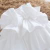 White Detachable Puff Sleeves with Stretch Openings for Off Shoulder Dress Styling and Photo Ready Wear