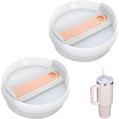 2X Stanley Cup Lids with Straw Hole Anti-leakage Tumbler Cup Replacement Lid 40oz