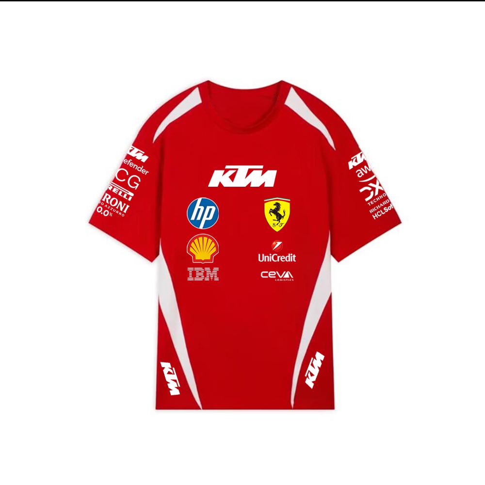 2026 Sommer Rot KTM Racing T-Shirt, F1 Team Replica Trikot