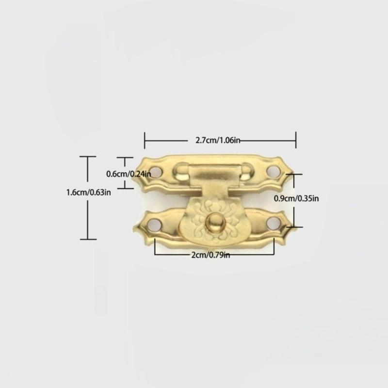 8pz Cerniere e Chiusure Vintage Eleganti con Viti per Scatola in Legno Decorazione Scatola per Progetti di Appassionati Forniture