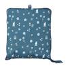 Folding Boston Bag, Large, Miffy HPL0004, B273, Navy Small Flowers