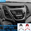 Для Hyundai Elantra MD 2011-2016 Панель-накладка на повітропровід центральної консолі з натурального вуглецевого волокна Автомобільні аксесуари Наклейка