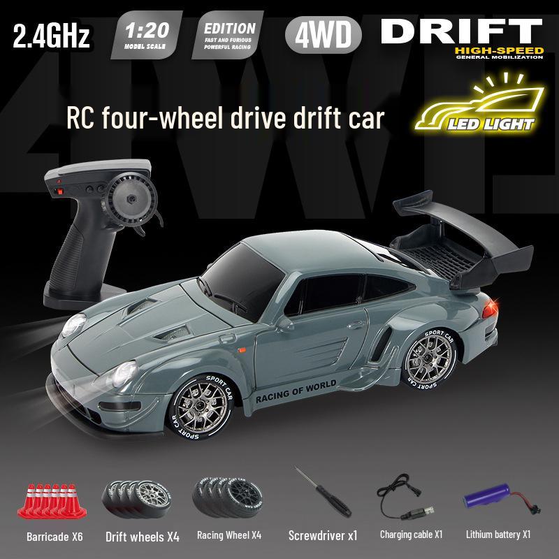 RC Pro Variable Speed 4WD Drift Remote Control Car - Rechargeable Racing Model Toy for Kids