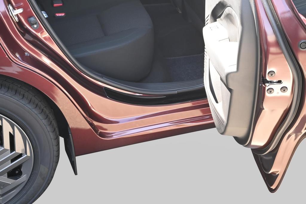 SecondStage nismo e-POWER Scuff Plate Panel, Piano Black, SHN0271BLK, for Nissan Note E13 and Aura FE13