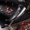 Kreativt Glas Månkopp & Hornformat Martiniglas Set - Trendig Unik Design för Cocktailparty, Bröllop & Heminredning