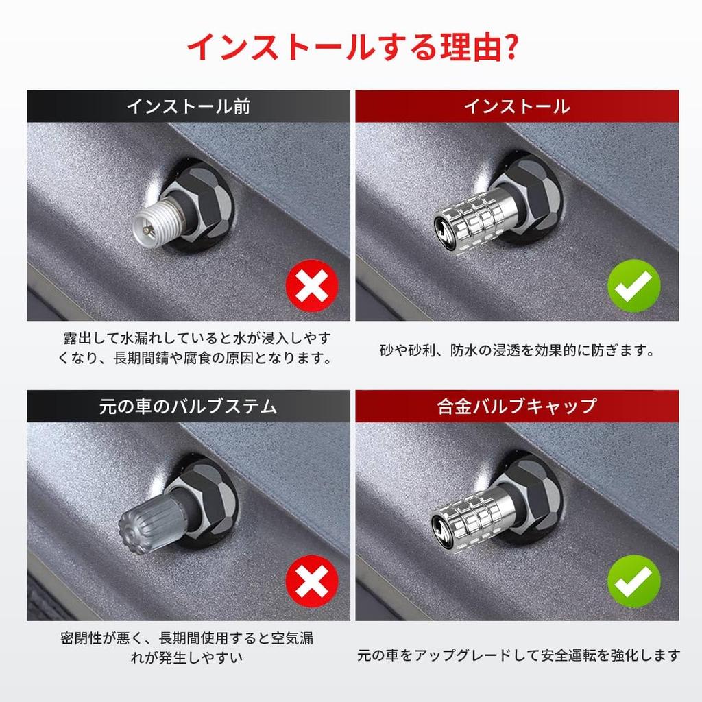 LUTU Valve Cap, Harrier All Series, Tire Valve, Resistant, Corrosion-Resistant, Exterior Accessories, Car