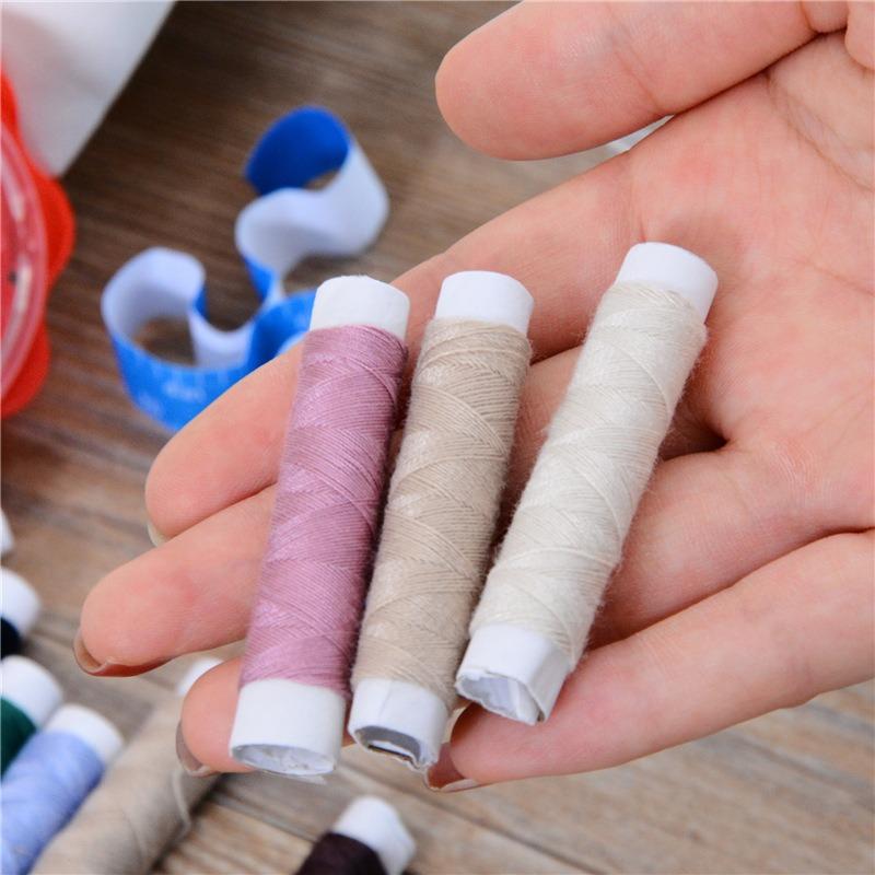 Kreative Haushalt Tragbare Nähbox, Papiermaßband, Nähset, Einfädelhilfe, Fingerhut, Ausbesserungswerkzeug, Nähset