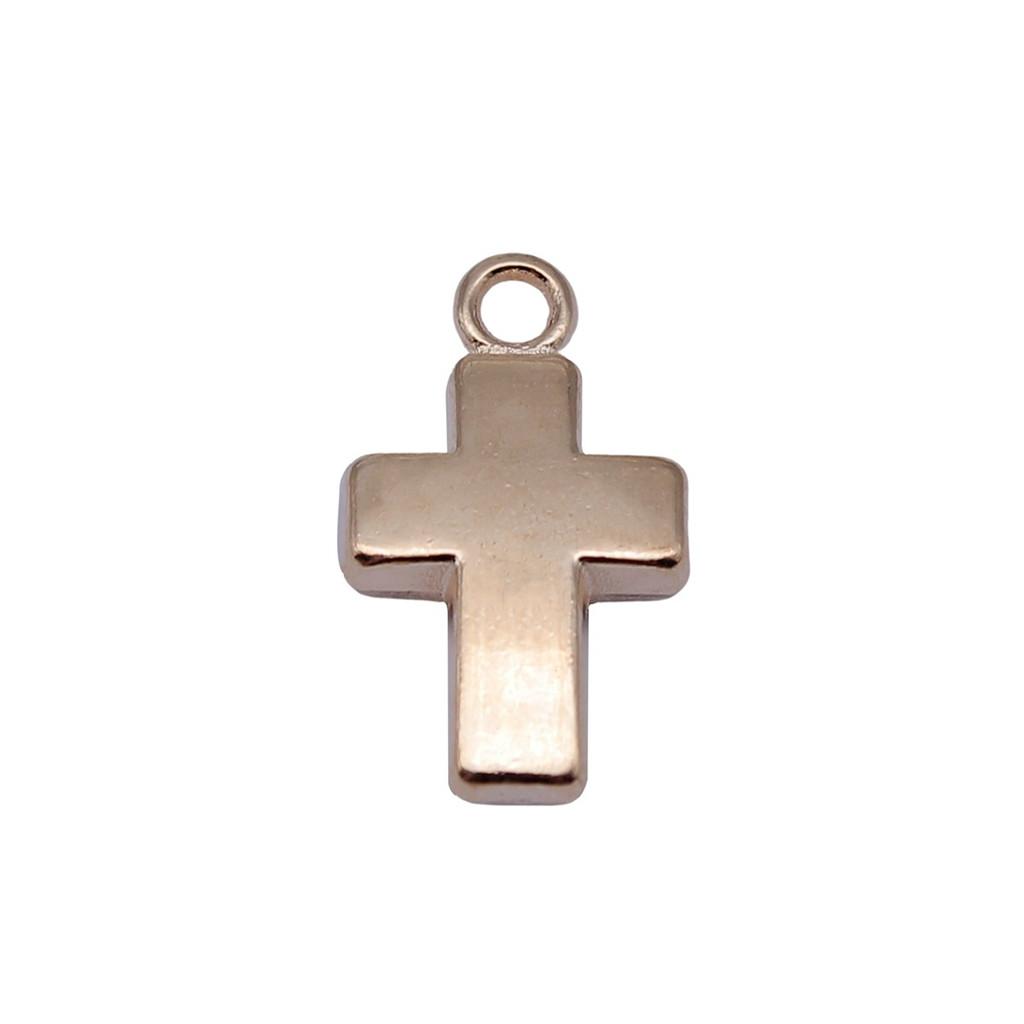 Vintage Cross Charms Multi Color Alloy Pendants For Religious Christian Jewelry