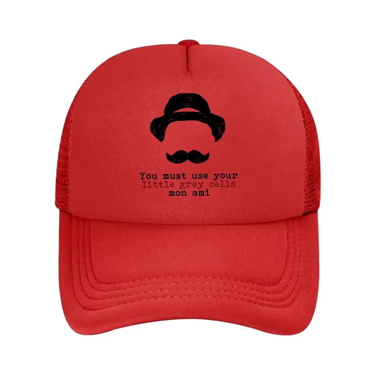 

Silhouette with Hat and Moustache Inspirational Quote Mesh Baseball Cap One Size