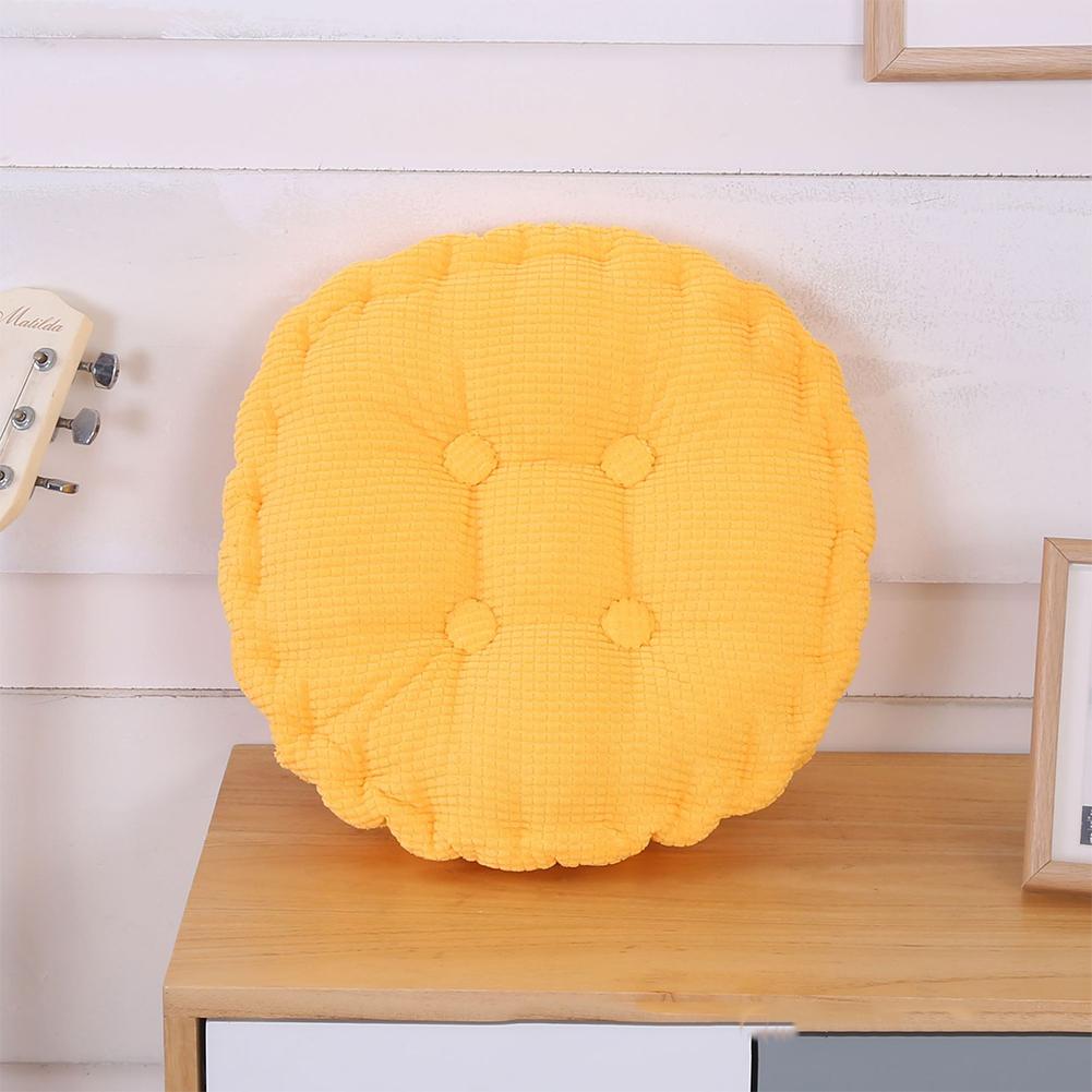 Chair Cushion Tatami Corduroy Round Soft Seat Pad For Car Home Kitchen Garden Dining Room Office