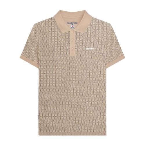 Lambretta Mens Geometric Circle Big & Tall Polo Shirt