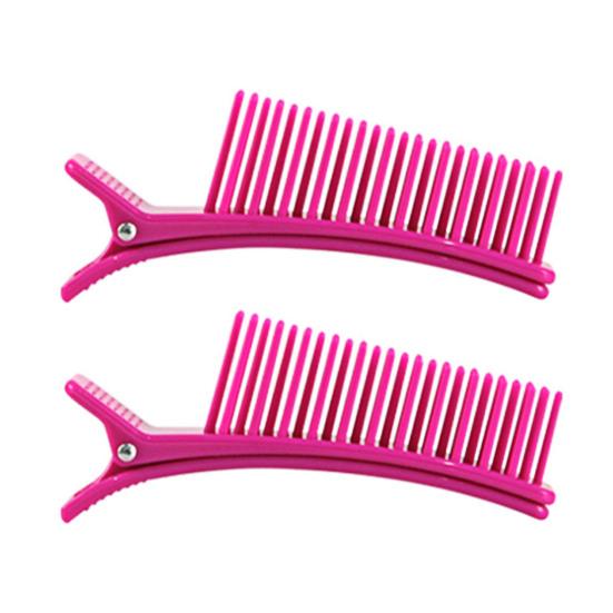 2Pcs Hair Styling Sectioning Clip Professional Non-Slip No-Trace Hair Parting Comb Duck Billed Hair Clip Home Salon Women Hair Cutting Clip