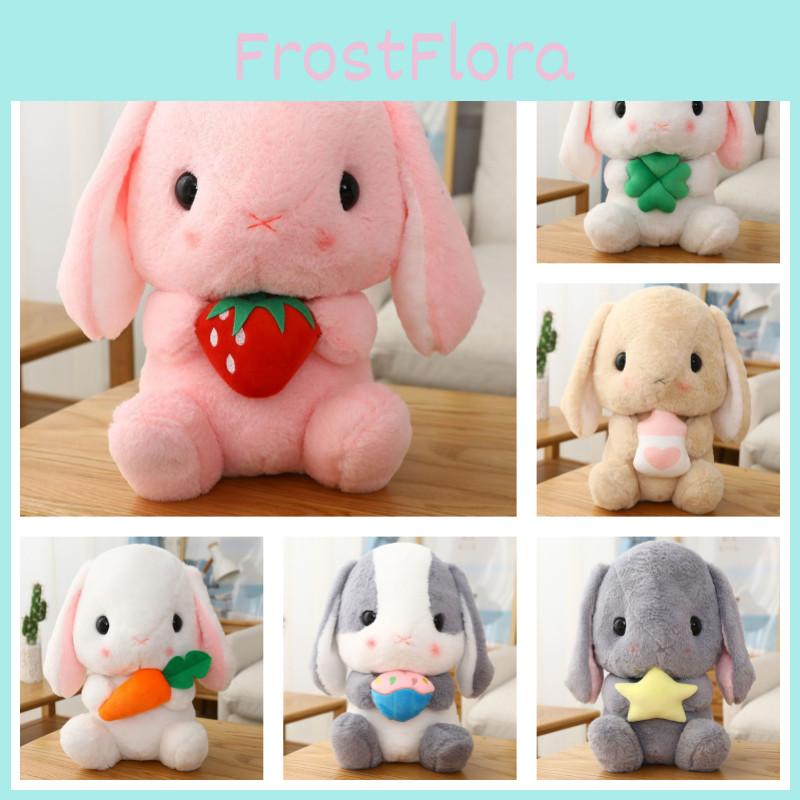 Cute Cartoon Clover Bunny Plush Toy Wholesale Easter Doll With Customizable Design Rabbit Stuffed Animal Gift Characters)