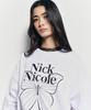 Nigaennikol Butterfly Signature Sweatshirt_Melange Black
