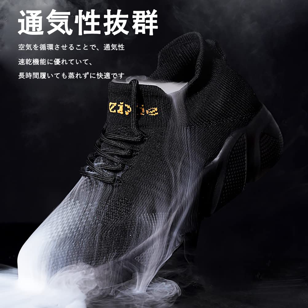 CFFHRB Men's Sneakers Running Shoes Athletic Shoes Black Slip-on Walking Shoes Training Couple Shoes Jogging Thick Sole Wide Fit Casual Ultralight Bre