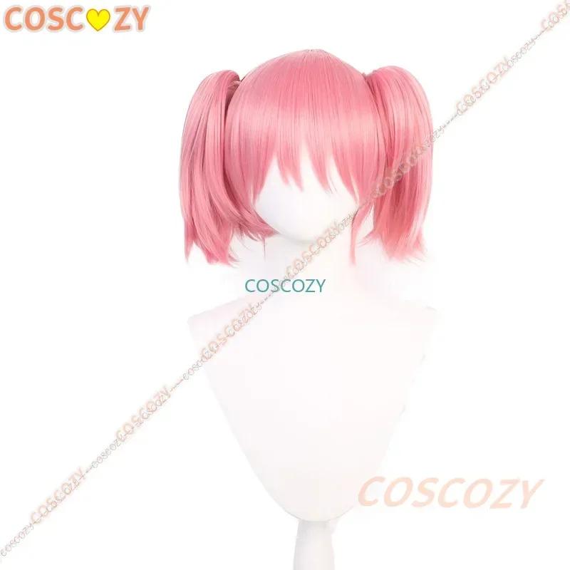 Anime Magical Girl Kaname Madoka Cosplay Kostüm Kawaii Lolita Party Karneval Rosa Kleid Kurze Perücke Idol Puella Magi Madoka