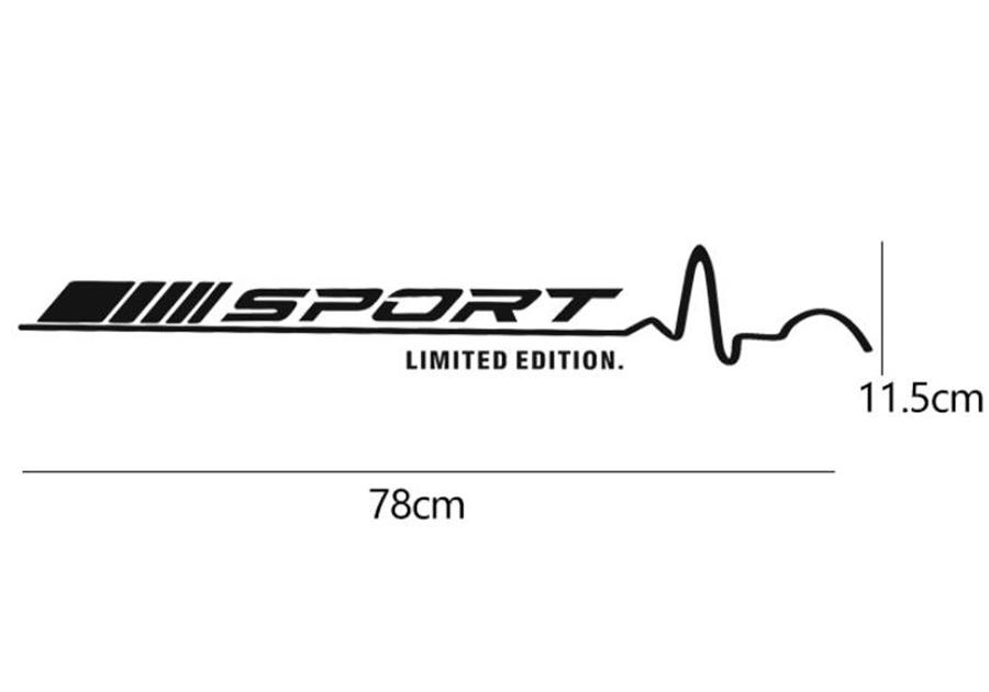 Body Sticker Sport Black Pair