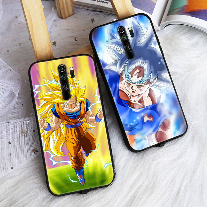 Black Case for Xiaomi Poco X6 X4 M5 M6 F5 F6 C65 C55 C50 C51 C40 Pro Redmi 14C A3X 13C 12C 11T 10A 9C Note 7 6 8A Plus W-58 Dragon Ball