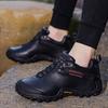 Cow Leather Men's Hiking Shoes Hunting Boots Women Outdoor Waterproof Treeking Snow Shoes Climbing Mountain  Walking Sneakers