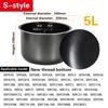 Rice Cooker Inner Container Non Stick Cooking Pot Replacement Accessories Kitchen Food Rice Cooker Liner Inner Pot Accessories