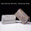 Luxury Wedding Handbags For Women Elegant Chain Shining Shoulder Bag Female Party Evening Clutch Bag Purse
