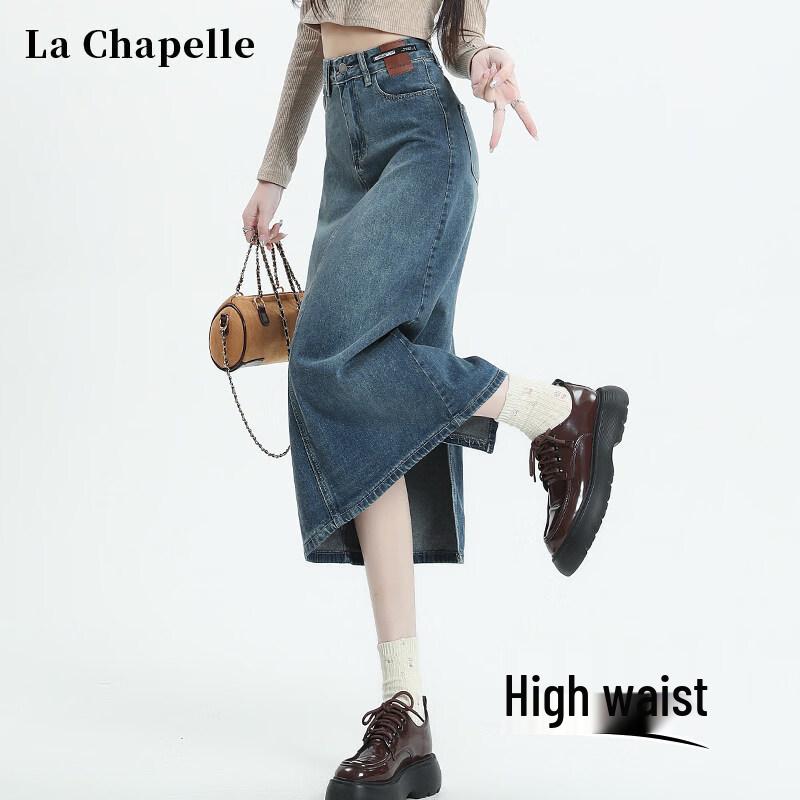 Women s High-Waist A-Line Denim Skirt XS