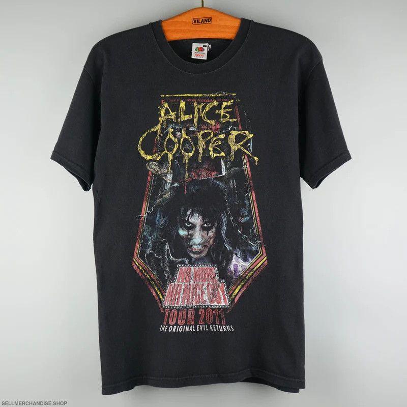 Unisex Shirt Cotton Oversize Large Size New Vintage 2011 Alice Cooper Tour