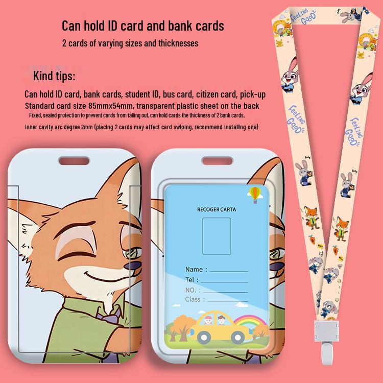 Popular Student Animal Lanyard Badge & ID Card Holder